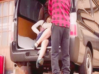 Busty Tokyo Teen gets fucked hard in a XXX van rampage