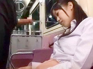 Fucking hell! Nippon babe gets slammed by a giant dick in her Tokyo sleep!