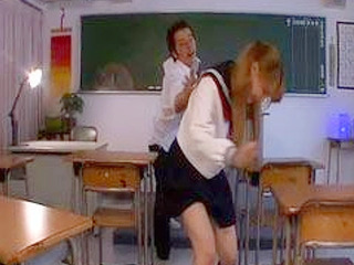 Fucked in Class by Horny Classmate - Poor Japan Schoolgirl's Ordeal