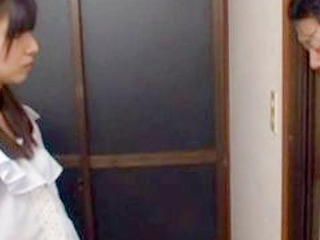 Japanese Milf Porn: Nippon MILF Gives Sensual Blowjob, Titjob to Geeky stepson