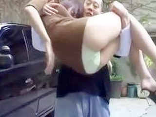Wild Nipponese Milf fucks hubby in Public, gets Surprised by stranger