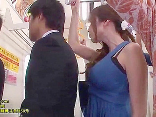 Juicy Nippon Milf Julia Gropes and Cums with Stranger in Bus (Sex, Fuck, XXX)